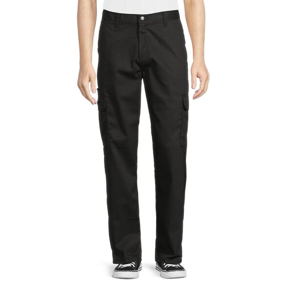 Genuine Dickies Men's Flex Cargo Work Pants, Size 42x30, Bootcut Leg, Black - Picture 1 of 5
